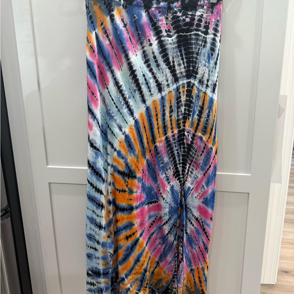 Young Fabulous & Broke Tie-Dye Midi Skirt